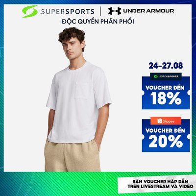 Áo Thun Nam Under Armour Meridian Pocket - Trắng - 1382805-100