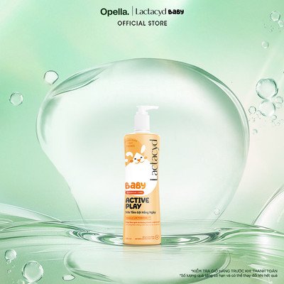 Sữa Tắm Gội Hằng Ngày Cho Bé Lactacyd Baby Active Play, Giúp Đề Kháng Da Và Bảo Vệ Bé Khỏi Vi Khuẩn 500ml