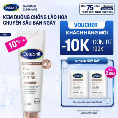 Kem dưỡng chống lão hóa ban ngày SPF 30 cho da nhạy cảm CETAPHIL HEALTHY RENEW DAY CREAM SPF30 50GR
