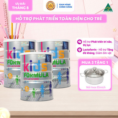 Combo 3 Hộp Sữa Hoàng Gia Úc ROYAL AUSNZ Kids Formula Cho Trẻ 3 - 18 Tuổi (Hộp 900g)
