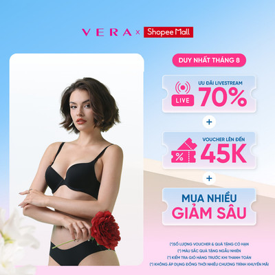 Áo ngực mould cup 3/4 Vera mút dày - V0681