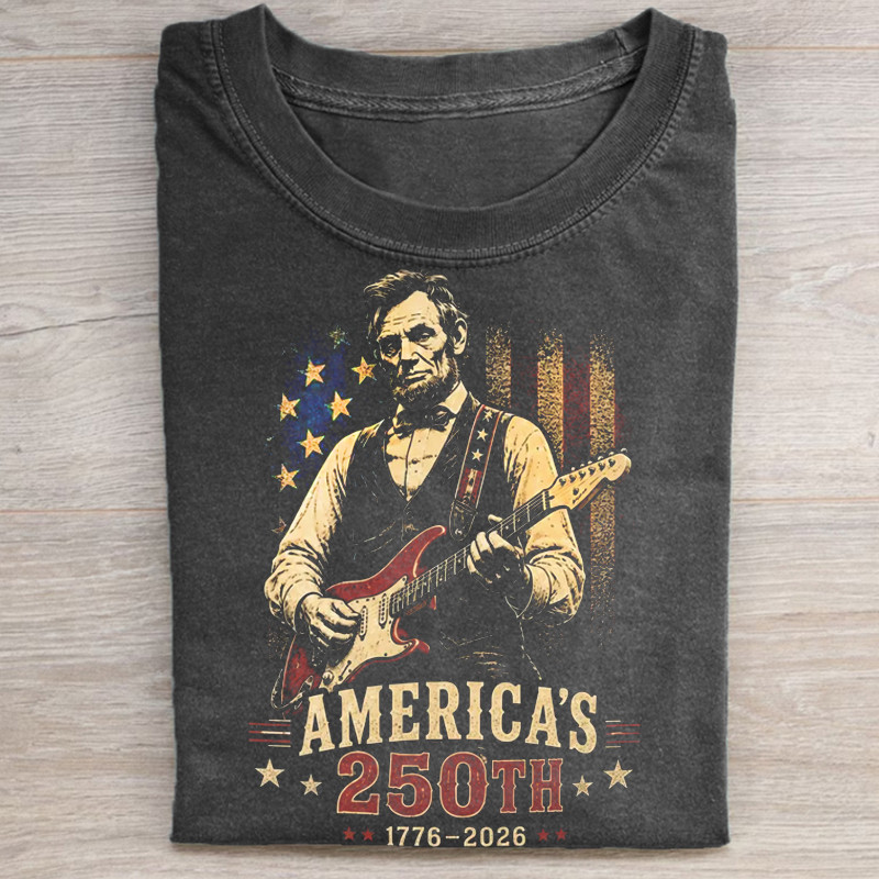 Áo thun Guitar Abraham Lincoln