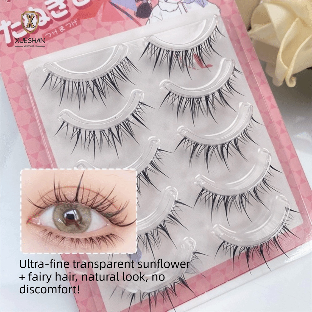 XUESHAN Anime Hoạt Hình Lông Mi Giả, Curvature C 7-14MM DIY Mi Nối Dài, Hợp Thời Trang Nhẹ Đen Demon