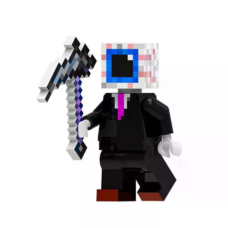Sản phẩm mới P Minecraft Khối xây dựng Minifigure Minifigure chan Egg Brother Wenbu Heavy Sickle Hea