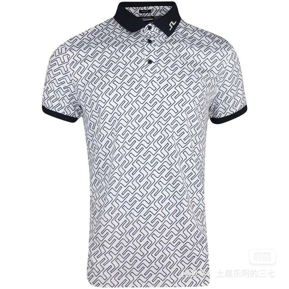 2023 Phong Cách Mới JLINDEBERG Golf Jersey Xuân Hè Phong Cách Mới Áo polo Ve Áo Thun Nhanh Khô Nam N