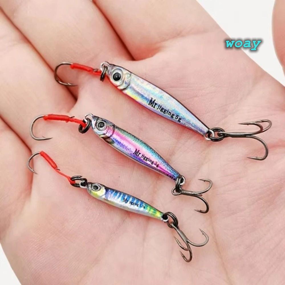 Mồi Jigging Micro WOAY, Bionic Mini Shape 1.5 / 3g / 5g Trọng Lượng Mini Jig Lure, Mini Bionics Desi