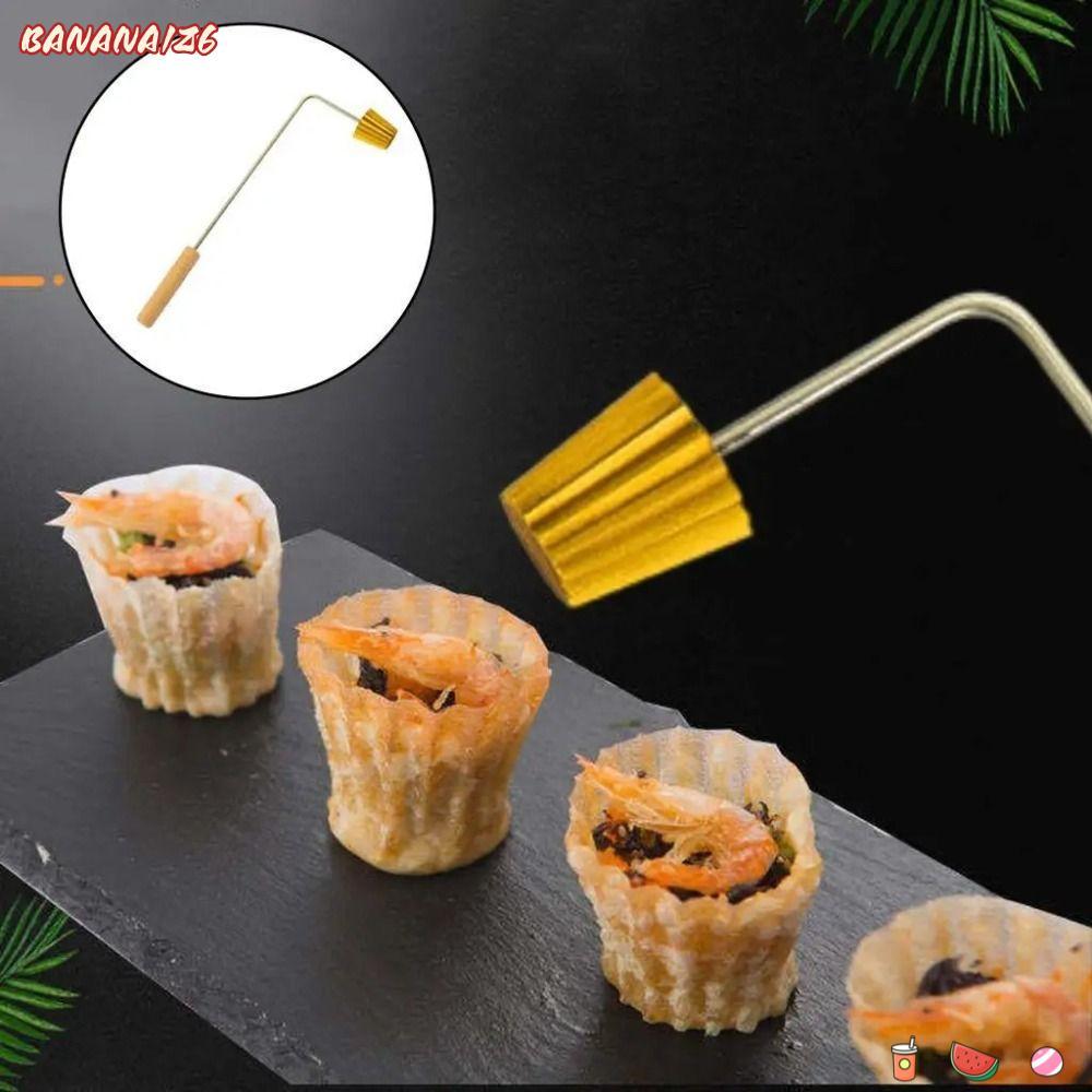BANANA1Z6 Fry Tart Cup Mold, Tiện ích nhà bếp Máy làm Tee Nyonya Pie chống dính, Khuôn nướng bánh ch