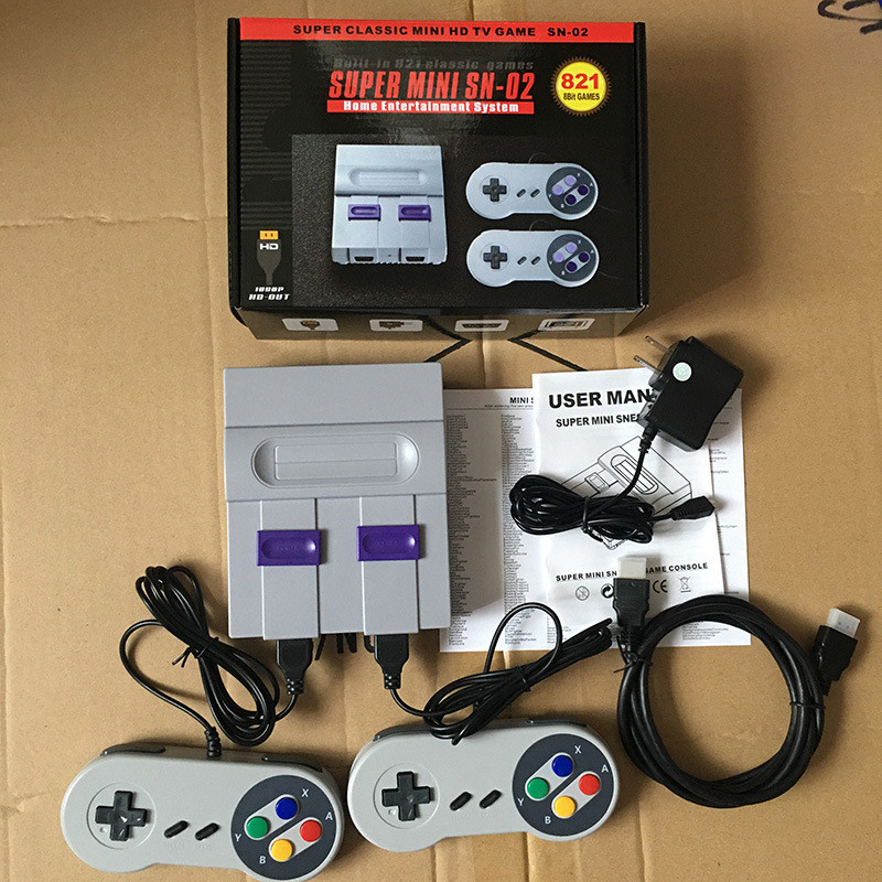 Bảng điều khiển trò chơi xuyên biên giới SFC821 SNES Hoài Cổ MINI Super Hộ Gia Đình 4K HD HDMI TV Ga