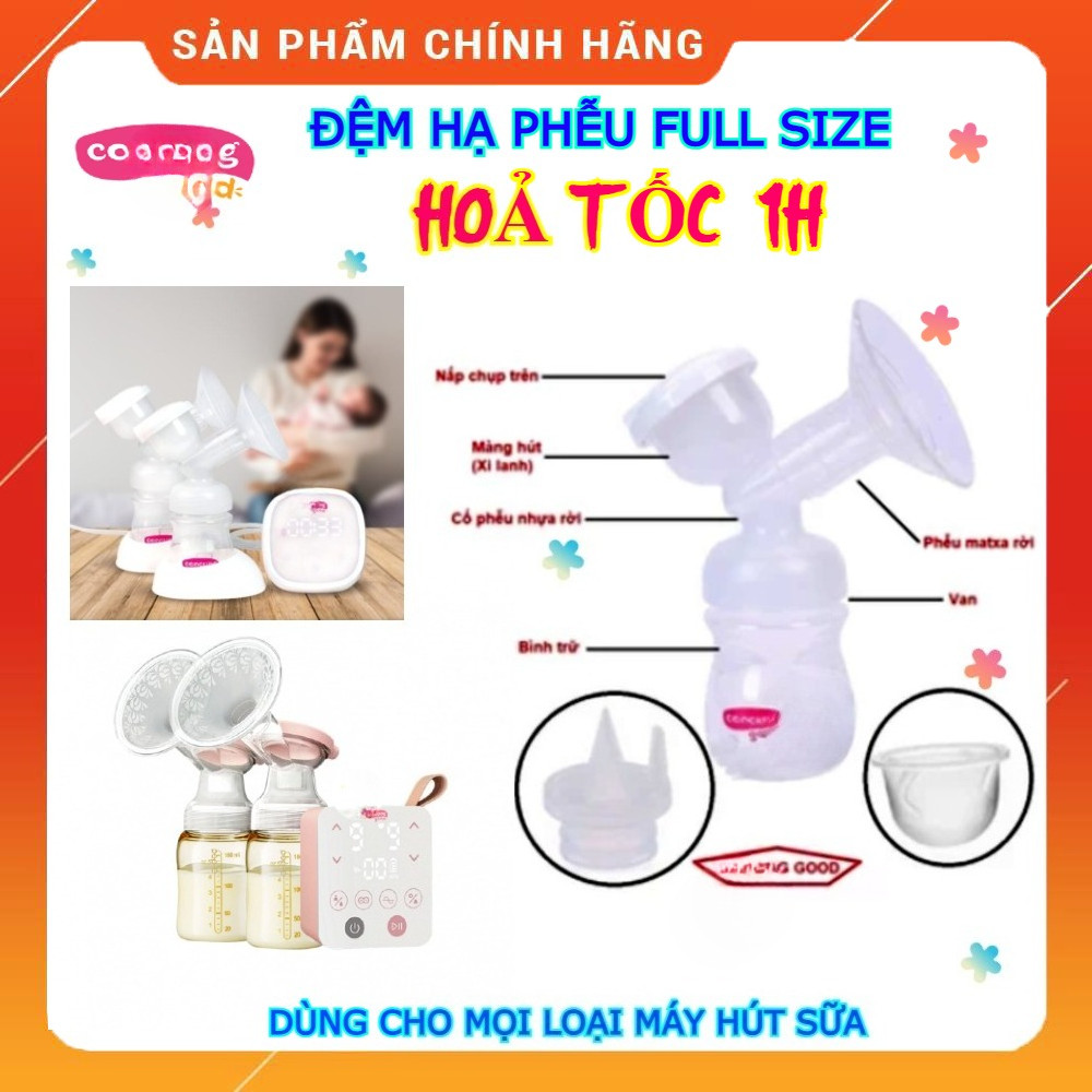 (HoảTốc1h) Phụ kiện thay thế máy hút sữa Con Cưng Good DP Comfort Plus - Van silicon, Xilanh Silicon