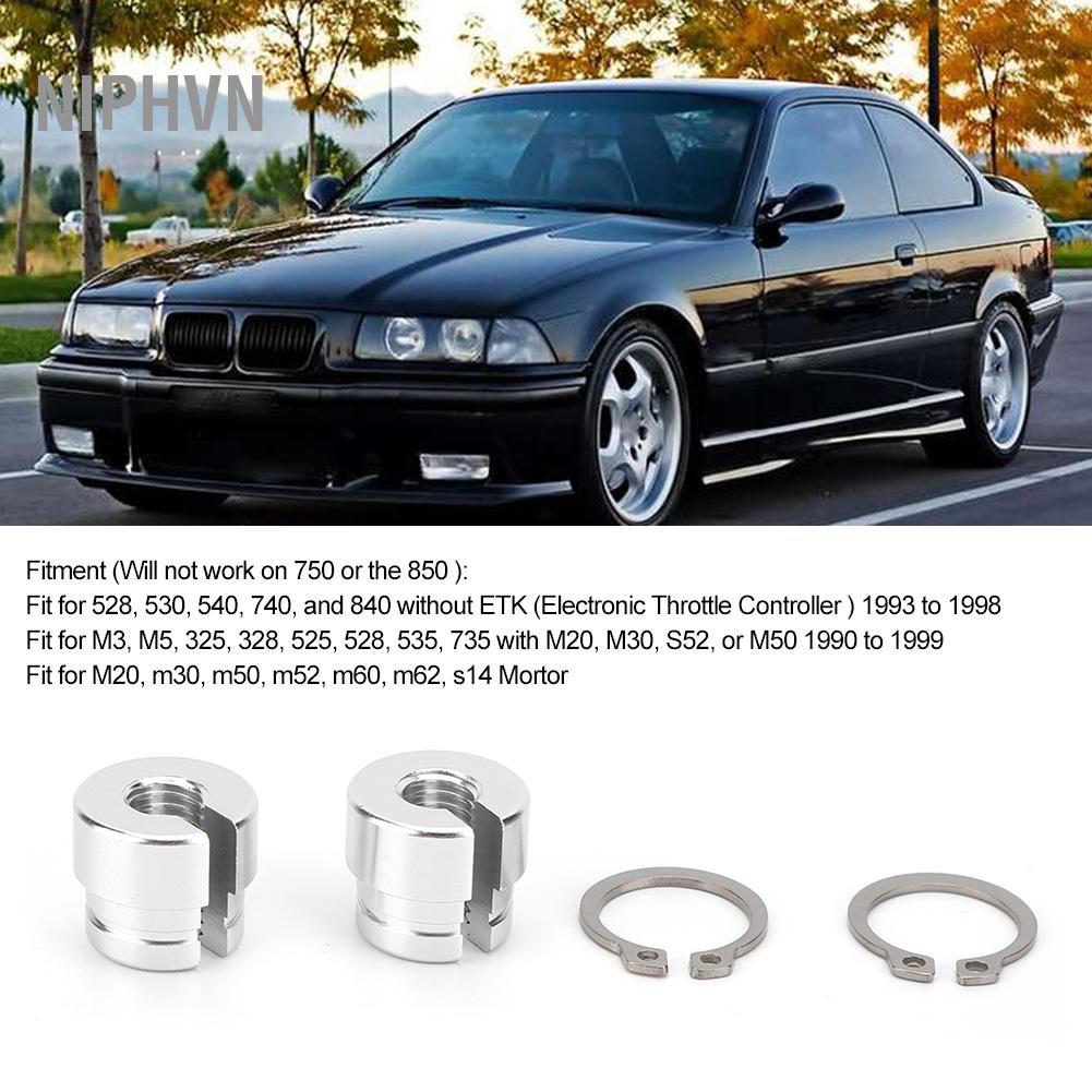 niphvn 2 Ống Lót Bướm Ga Có Vòng Khóa Cho E28 E39 E36 M20 M30 M50 S14 M60