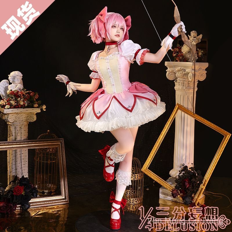 Cosplay Madoka Magica Kaname Madoka trang phục chiến đấu váy lót cosplay nữ dễ thương chất lượng