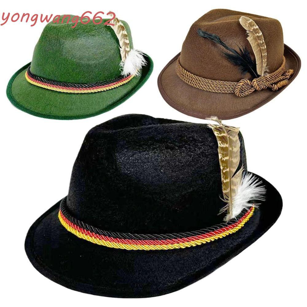 Mũ trang trí lông vũ JOYUS, Mũ Oktoberfest Panama Bavaria