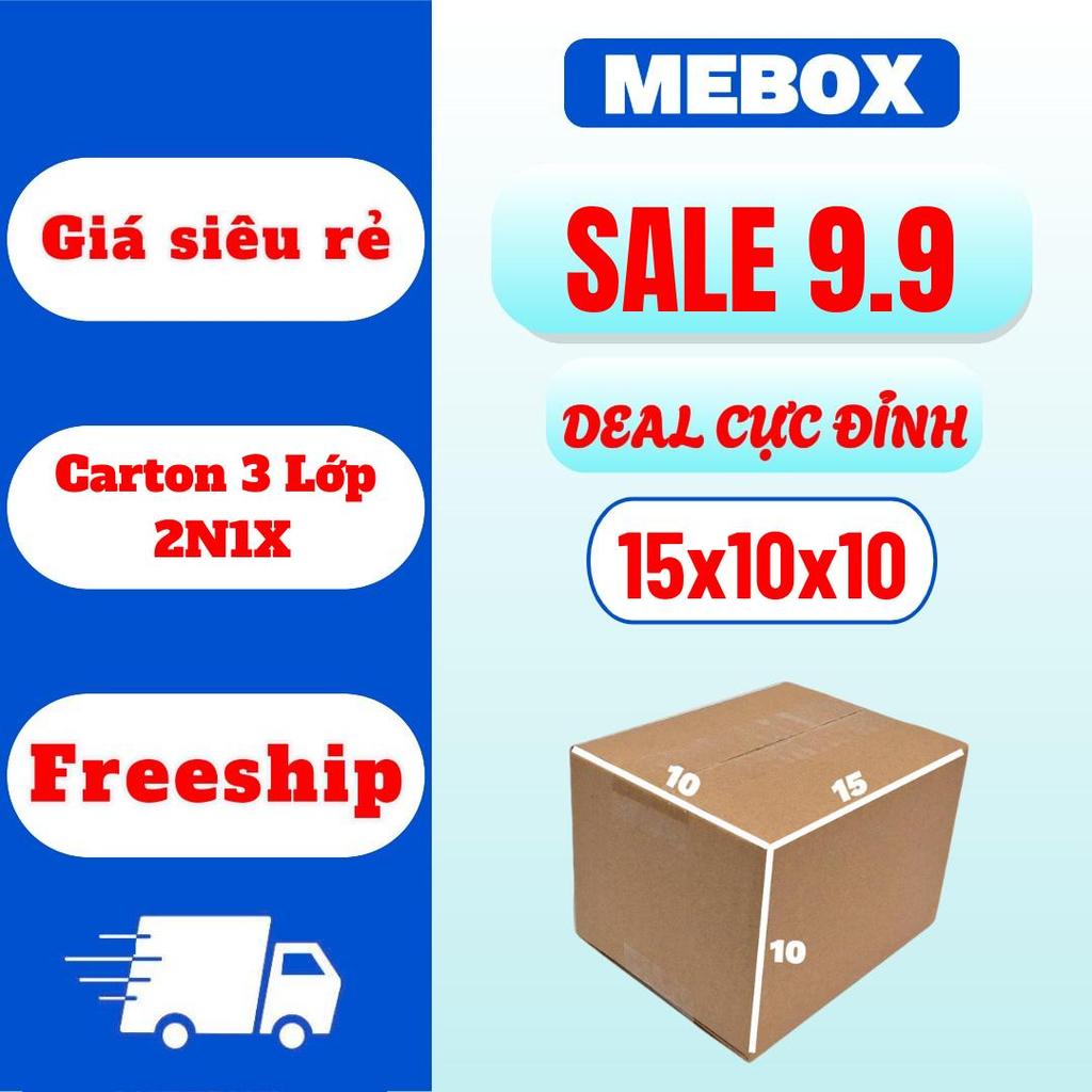 hộp carton đóng hàng 15x10x10 bộ 100