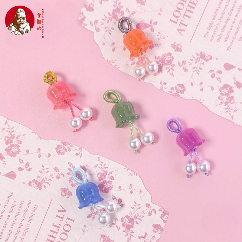 ((10 Chiếc) Ánh Sáng Đến Valley Lily of the Valley Nhỏ Nâng Nhẹ Nhựa Lily of the Valley Pearl Tua Ru
