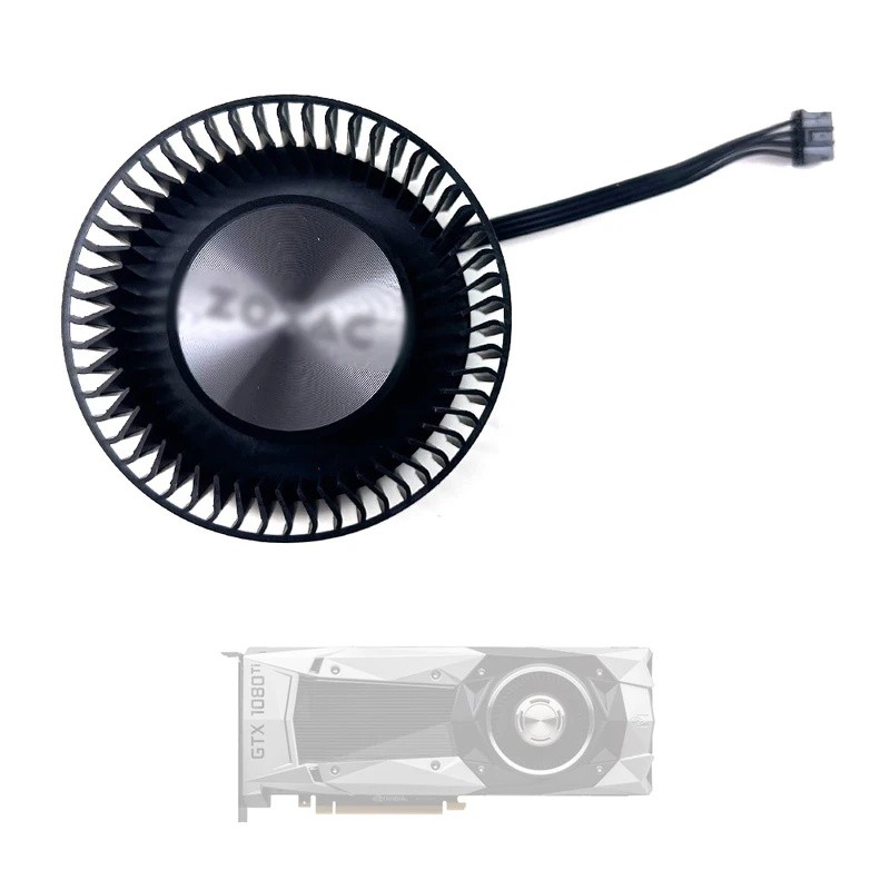 Quạt Làm Mát MỚI 65mm 4pin Cho ZOTAC GeForce GTX1080ti 1080 1070ti 1070 980ti 980 Người Sáng Lập Phi
