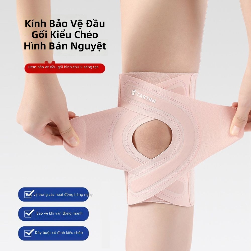 V-MENiscus Support Knee Sleeve Stabilizer Brace for Men Women Running Sports Injury Protection Cross