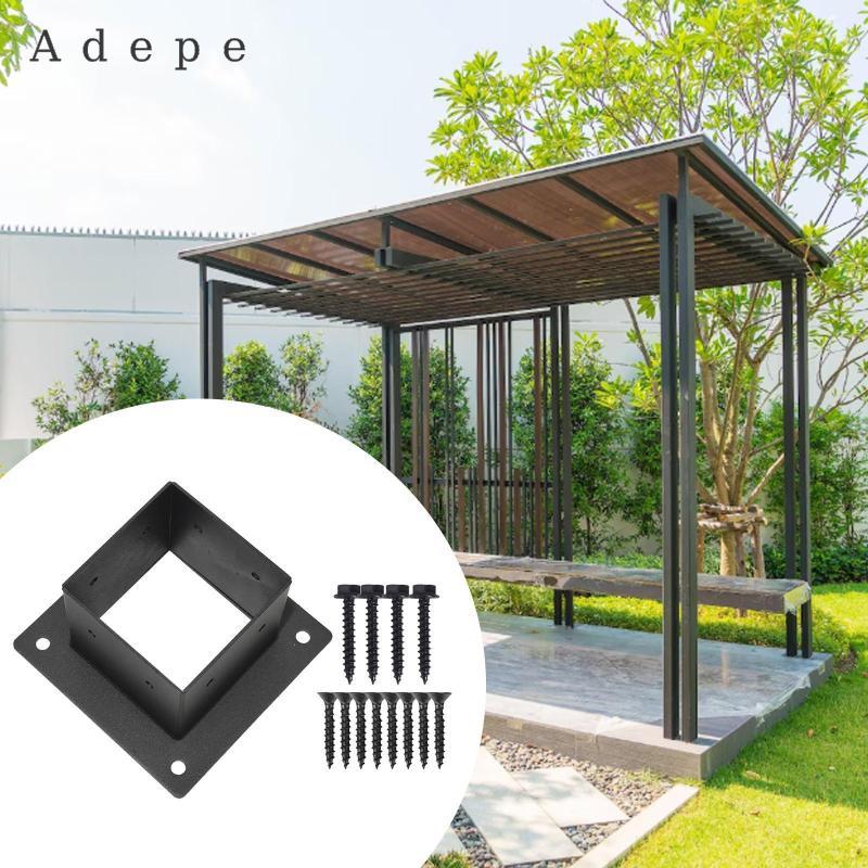 Gazebo Post Base Anchor Base Steel Post Anchor Pergola Bracket Post Bracket cho hàng rào gỗ Vườn, Ga
