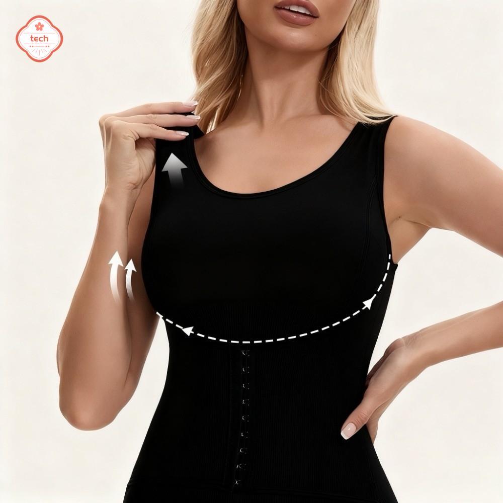 Techspotaa Body Shaper Bodysuit - Thoáng Khí, Co Dãn, Định Hình Cơ Thể Cho Nam và Nữ