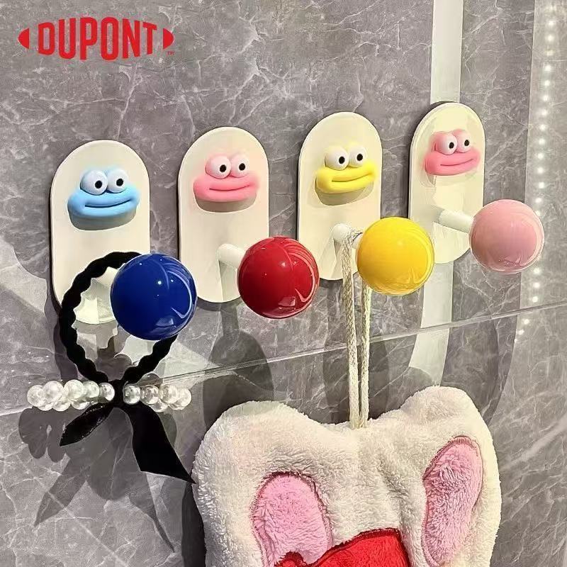 Premium In-Stock#Dopamine Hook Bathroom No-Drill Strong Adhesive Door Hook Bathroom Wall Towel Hook1