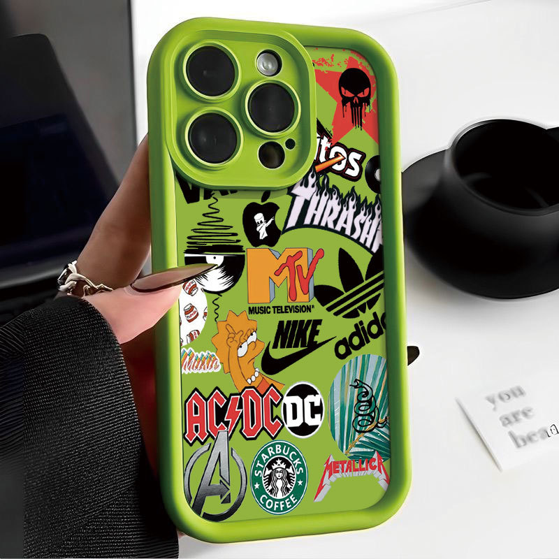 Cool Mix and Match Label Case cho OPPO A1K A5 C15 C2 A12E Note 50 11X 12X 14X C12 C25 5S 5Pro 6i C11