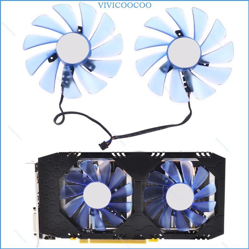 VIVI 95mm Thay Thế FDC10U12S9-C CF1010U12S Quạt GPU Cho XFX RX 580 RX590 CỦA TÔI RX580 IceQ RX570 Ca
