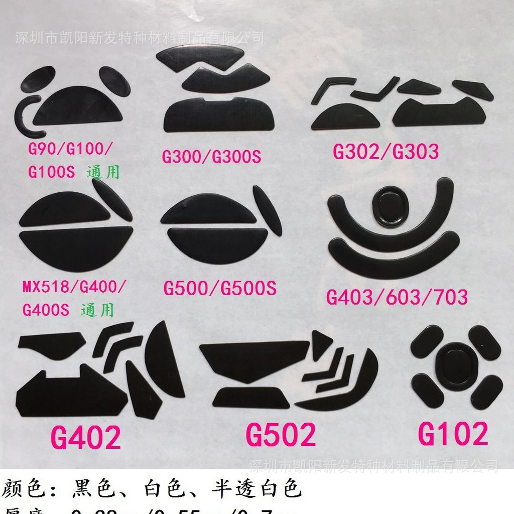 Miếng Dán Chân Chuột G100S / G300S / G302 / MX518 / G400S / G500S / G402 / G502 Thảm Chân Logitech Z