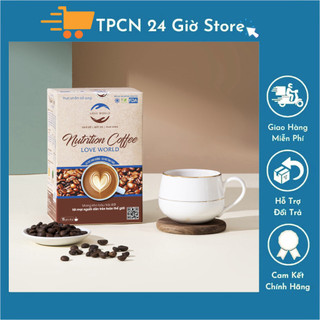 5 Hộp Cà Phê Love World Nutrition - Cà Phê Dinh Dưỡng Thơm Ngon ( Hộp 15 gói )