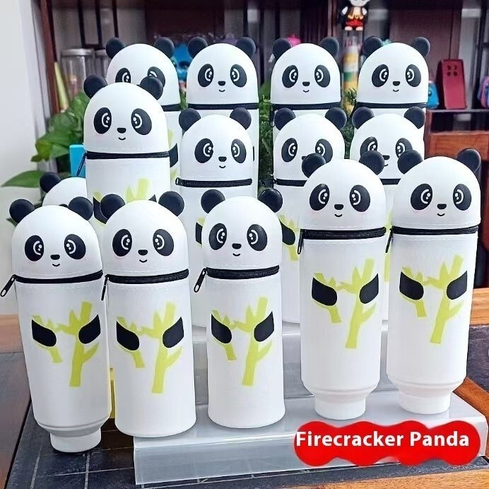 Silicone Pencil Case Cartoon Pencil Stationery Case Creative Retractable Pen Holder ThreeDimensional