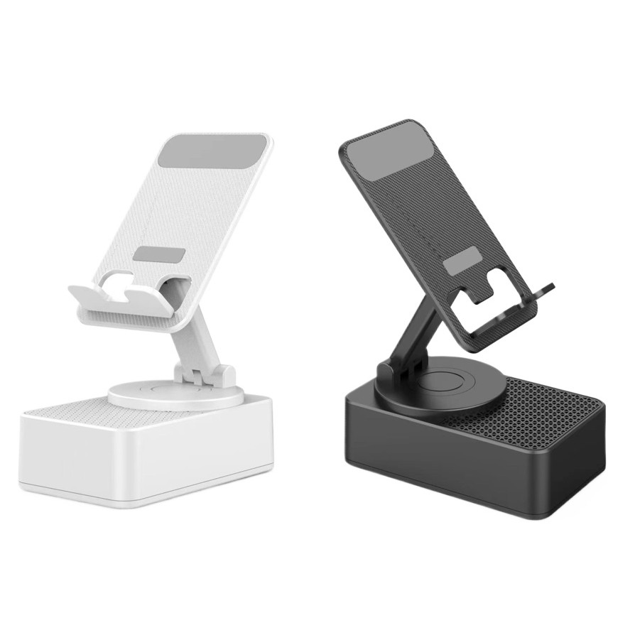 WYS-01BT Bluetooth Phone Holder Speaker - Compatible with Smartphones & Tablets