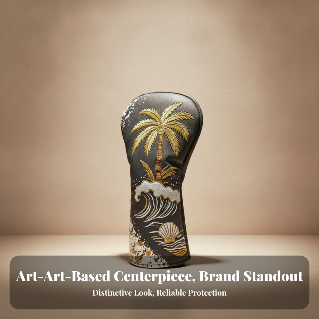 1-Wood Head Cover Golf Driver Head Cover Vỏ nhiệt đới In Thiết bị thể thao Bảo vệ