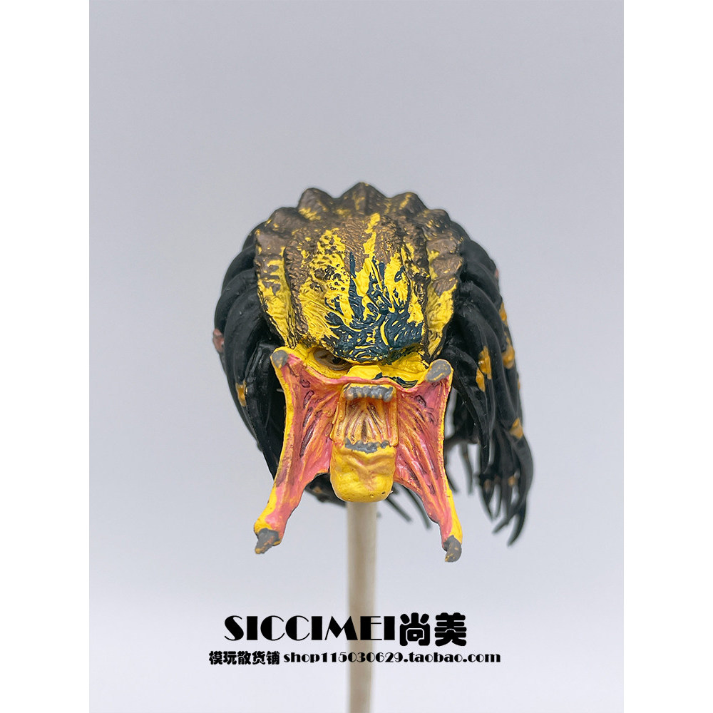 Hợp Thời Trang Chơi Số Lượng Lớn NECA NECA Predator Đầu Khắc 23cm DIY Đầu Thay Thế Di Động Người Lín