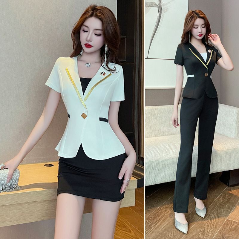 [Vận chuyển nhanh✈] Foot Bath Technician Workwear Tính khí Slimament Look spa Foot Therapy Shop Ear-