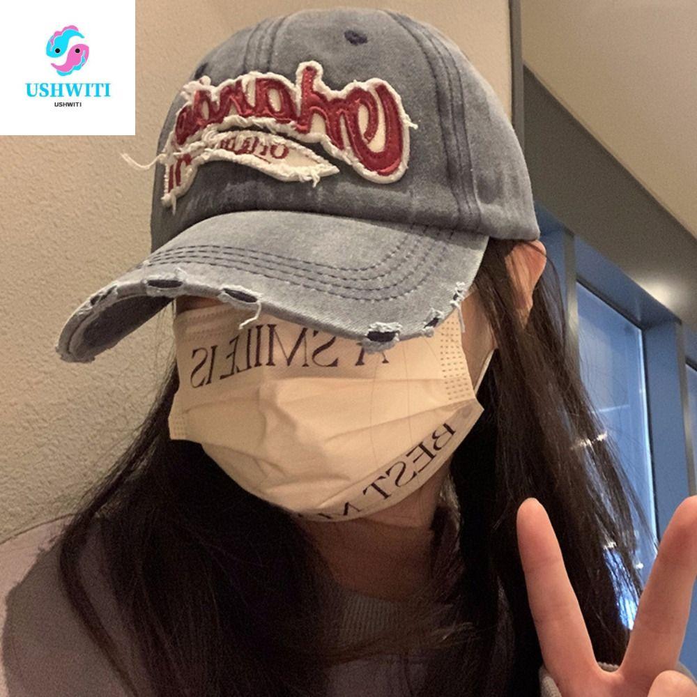 Mũ bóng chày cổ điển MLINX, Mũ chữ Orlando thêu phong cách Hàn Quốc, Mũ Snapback Cotton thời trang H