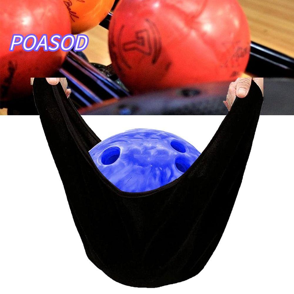 Túi làm sạch bóng bowling MAYSHOW, Phụ kiện bowling sợi nhỏ siêu mềm Túi đựng bowling, Túi lưu trữ c
