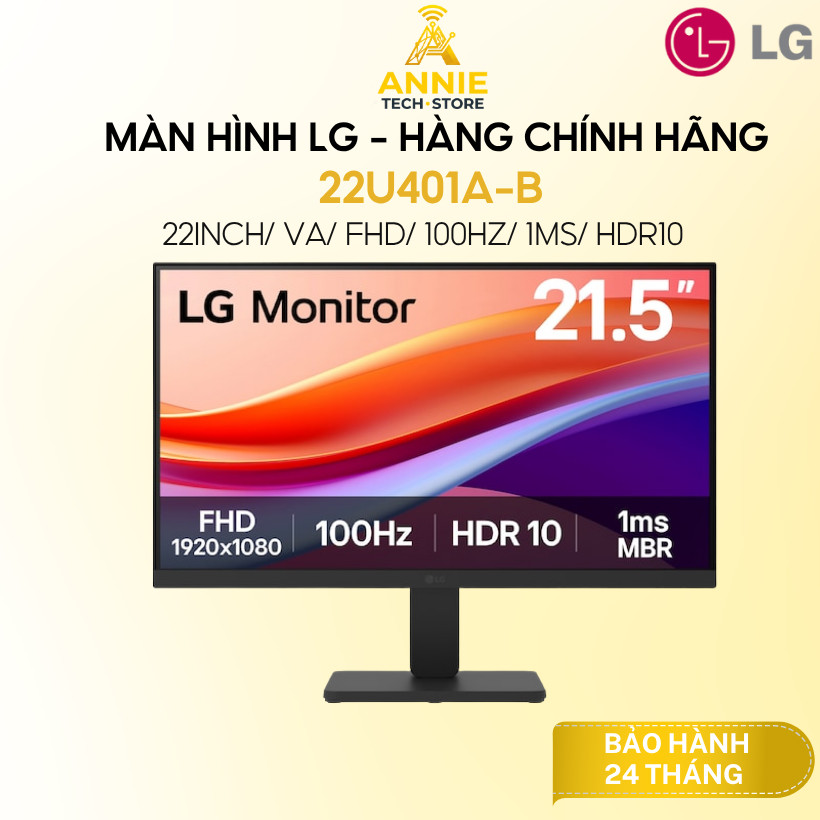 Màn Hình LG 22U401A-B (22inch/ VA/ FHD/ 100Hz/ 1ms/ HDR10) - Hàng chính hãng