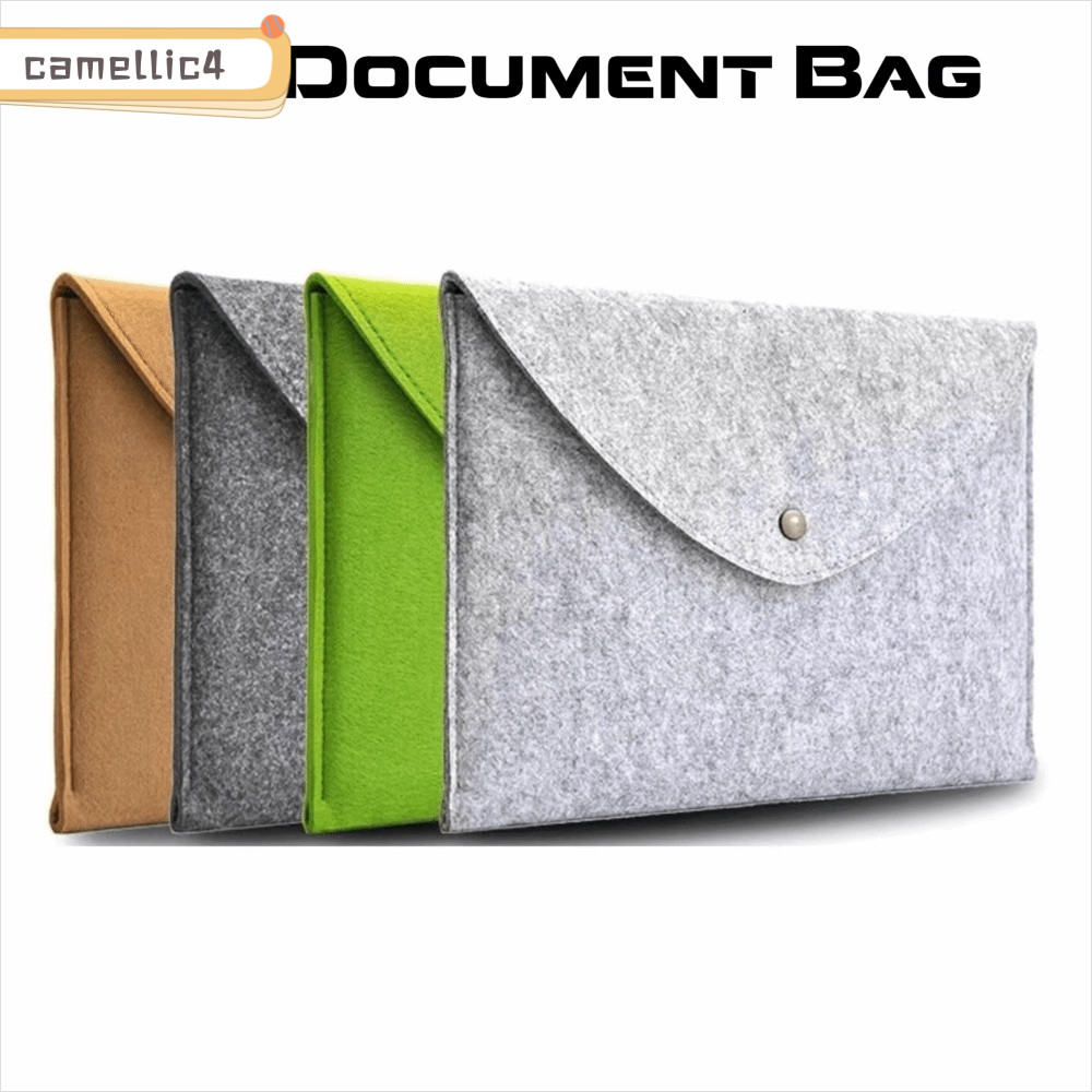 Túi đựng tài liệu ICAMELLI A4, Dụng cụ sắp xếp thư mục nỉ dung lượng lớn có thể tái sử dụng, Di động