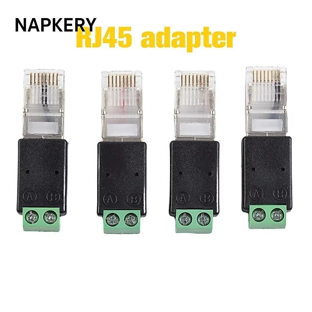 Bộ chuyển đổi NAPKERY RJ45 sang RS485, Bộ chuyển đổi RJ45 Đầu nối đầu cuối RJ45 Bộ chuyển đổi đầu cu