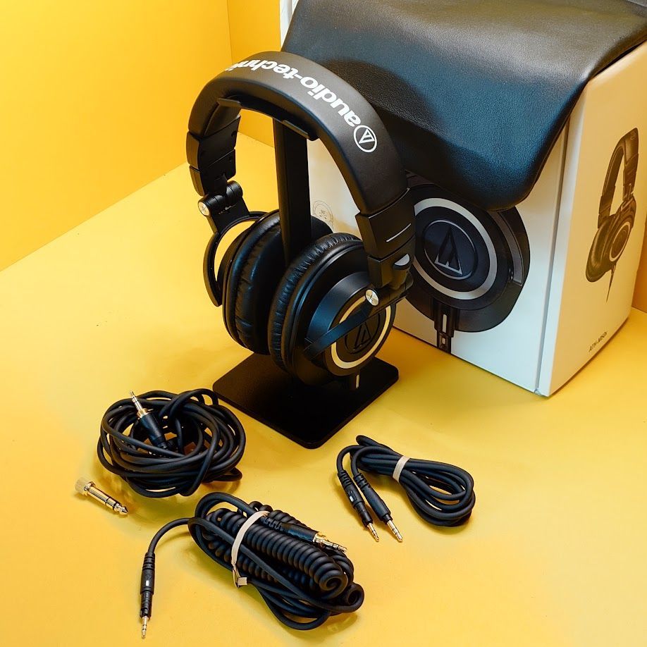 Tai nghe Audio-Technica ATH-M50x cũ Fullbox chất lượng xuất sắc - kiểm âm chuyên nghiệp, âm thanh ch