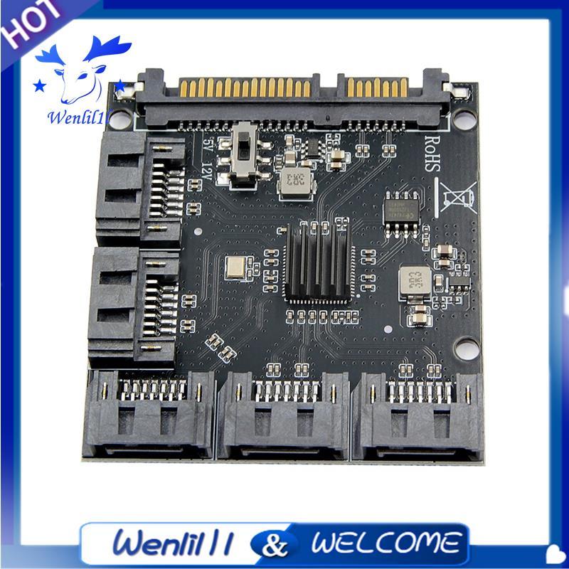 Thẻ mở rộng JMB575 1SATA sang 5SATA cho ổ cứng SATA3.0 Bộ chuyển đổi tốc độ cao hoạt động cho Linux 