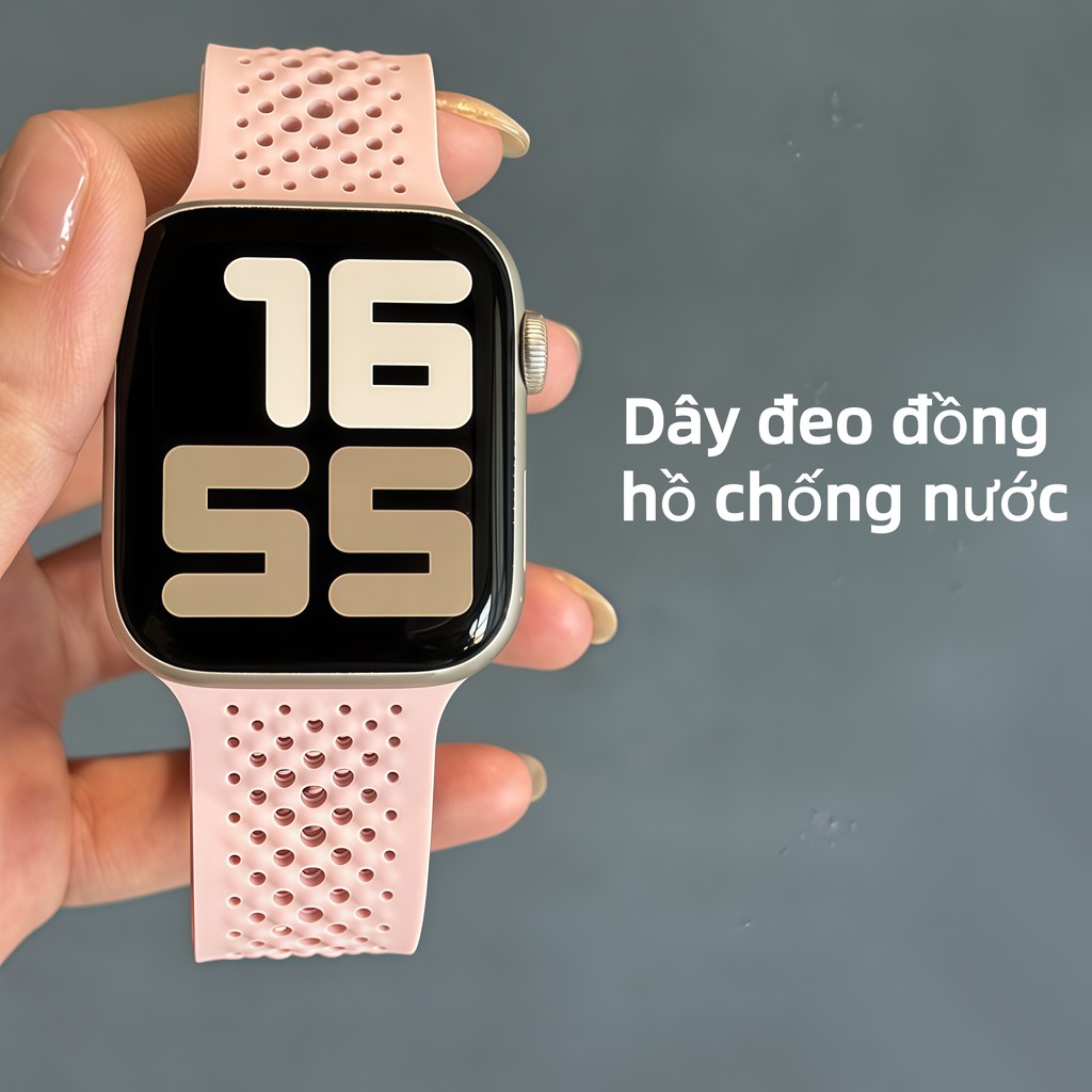 Dây đeo đồng hồ chống nước cho Apple Watch Series 11 10 9 8 và SE 46mm 49mm
