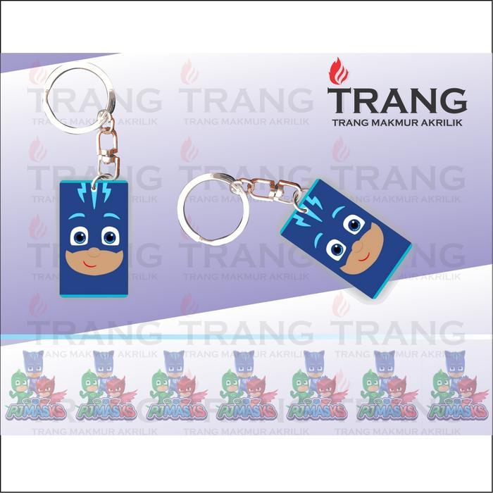 Gantungan Kunci Akrilik PJ Mask / Keychain Acrylic PJ Mask - Style 1