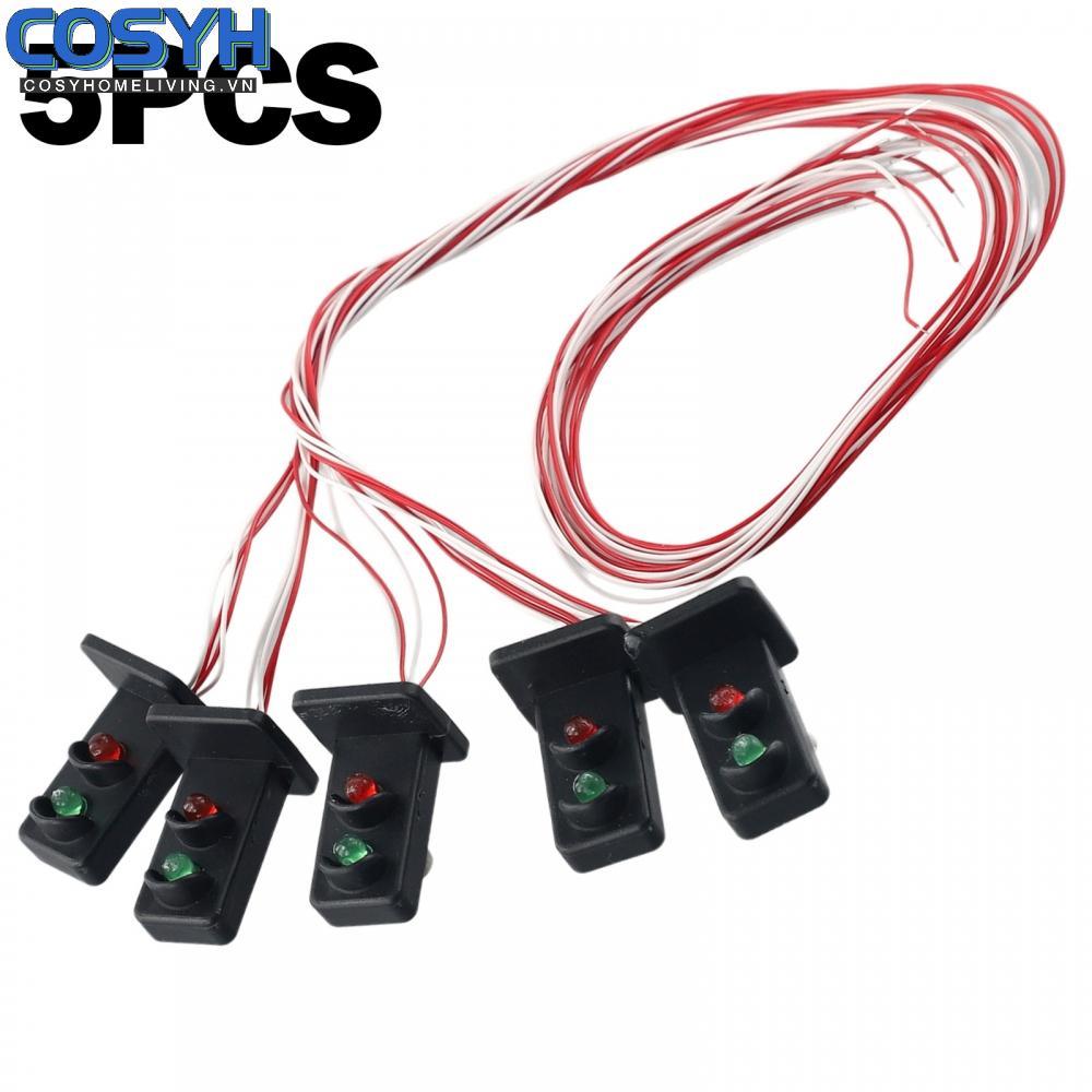 <cosyh>Railroad Dwarf Signals，Resistors 20mm ABS Dwarf LEDs Made Model Railroads