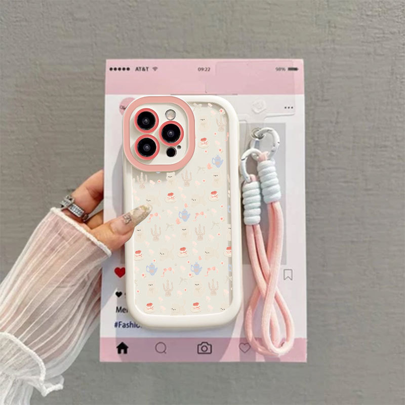 Case for IPhone 17 16 15 11 12 13 14 Pro Max X XS Max Afternoon tea-themed phone cases soft-shell Th