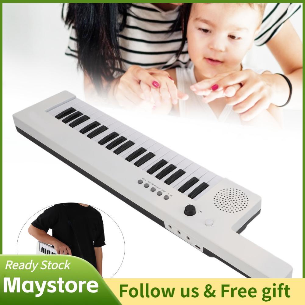 Maystoree 37 Phím Bàn Phím Đàn Piano Di Động Đàn Guitar Điện Tử Đàn Organ Mini Keytar Giáo Dục Nhạc 
