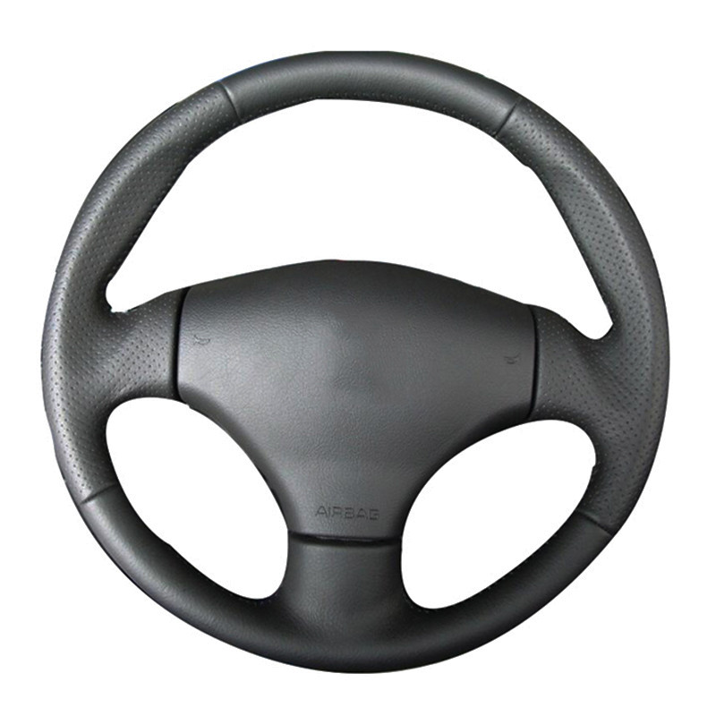 Cao Cấp Thể Thao Microfiber Da Vô Lăng Ô Tô Tương Thích Peugeot 206 1998-2005 206 SW 2003-2005 206 C