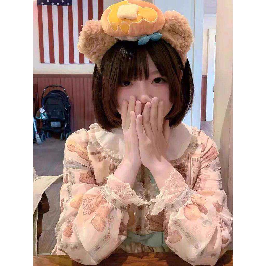 Duffy Duffy Duffy Bơ Bánh Mì Băng Đô Disney 2026 Nhà Bếp Series Ảnh Chơi Đạo Cụ Mũ Phụ Kiện Tóc