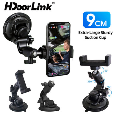 Giá đỡ điện thoại cốc hút ô tô HdoorLink 9CM 360° Giá đỡ xoay Máy ghi âm lái xe Giá đỡ điện thoại