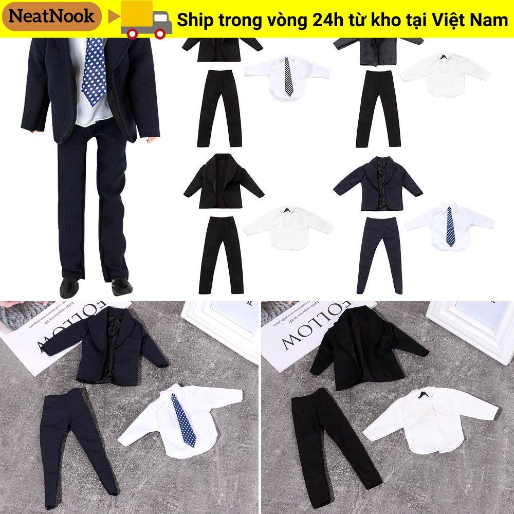 NEATNOOK 11 Bộ Đồ Thường Ngày Quần Áo Sơ Mi, Đẹp Trai Mặc Hàng Ngày 1 / 6 Quần Áo Búp Bê Nam, 6 Phon