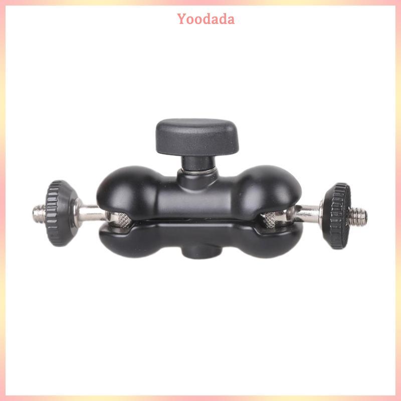 YOO Professional Arm Đa chức năng Ballhead Kẹp đôi Adapter Tripod