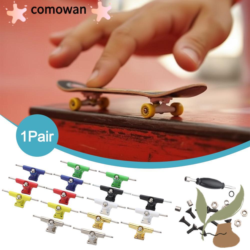 COMOWAN 1 Cặp Giá đỡ sàn chịu lực, với đai ốc Model Fingerboard Truck, Bu lông xe tải Mini Bộ phận v